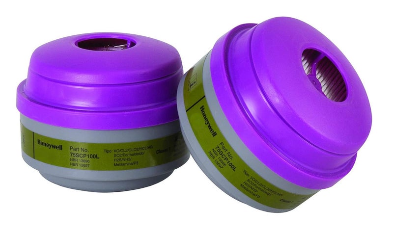 NORTH Multi-Contaminant P100 Respirator Cartridge, Pack of 2 (75SCP100L) - Image 2
